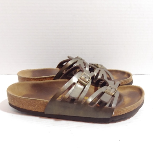 birkenstock bronze sandals